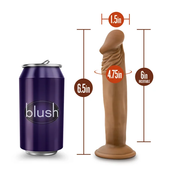 Dr. Skin  -  Dr. Small  -  6  Inch  Dildo  - Mocha — image 11 of 16