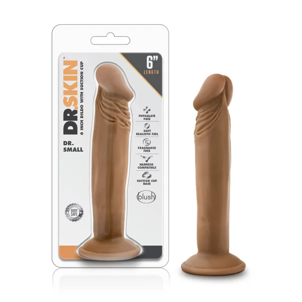 Dr. Skin  -  Dr. Small  -  6  Inch  Dildo  - Mocha — image 15 of 16