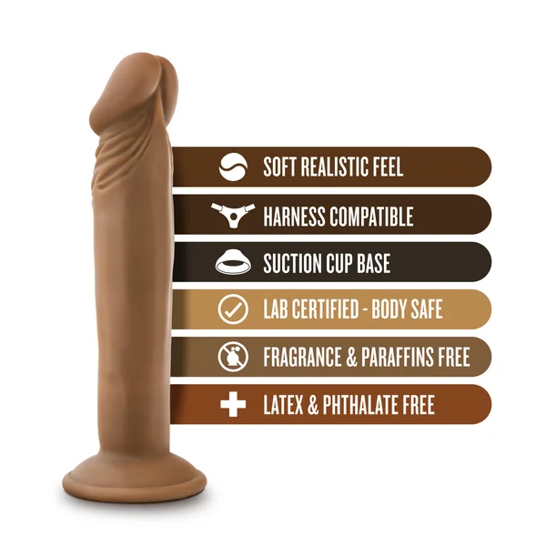 Dr. Skin  -  Dr. Small  -  6  Inch  Dildo  - Mocha — image 12 of 16