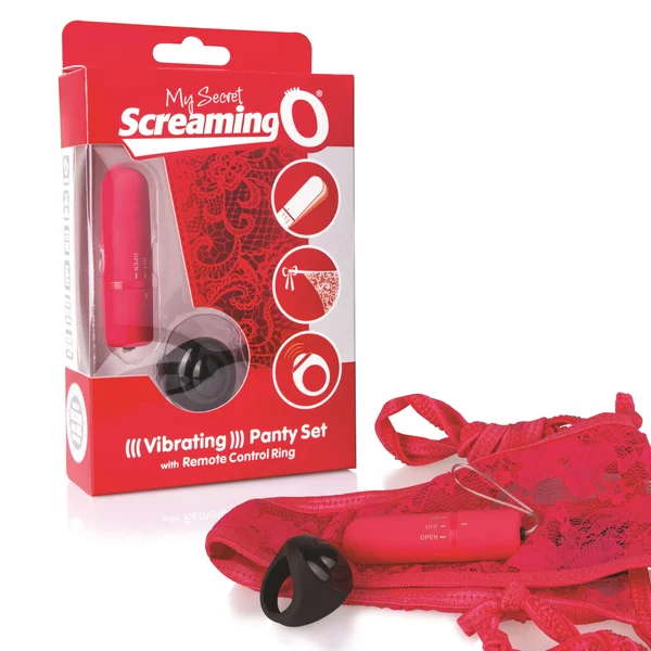 My Secret Screaming O Vibrating Panty Set - Red - Each — image 22 of 25