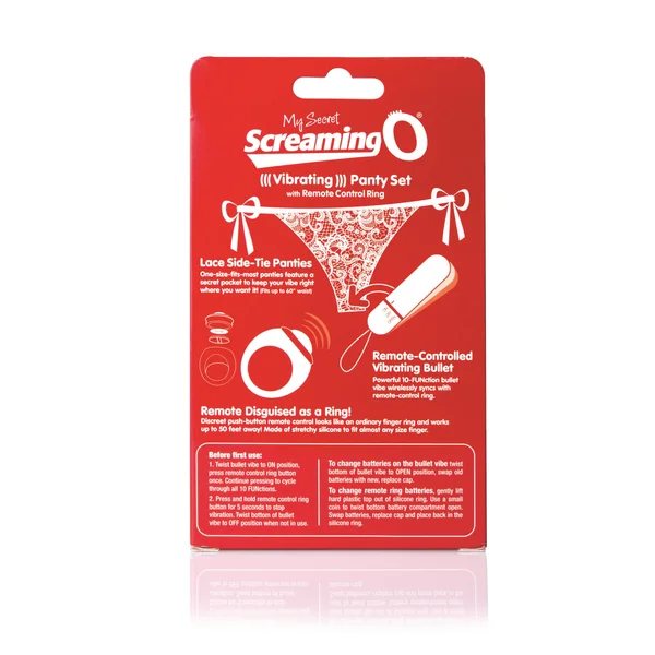My Secret Screaming O Vibrating Panty Set - Red - Each — image 18 of 25