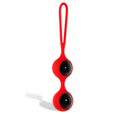 Adam and Eve Scarlet Couture Glass Duo Ball Kegel Exerciser