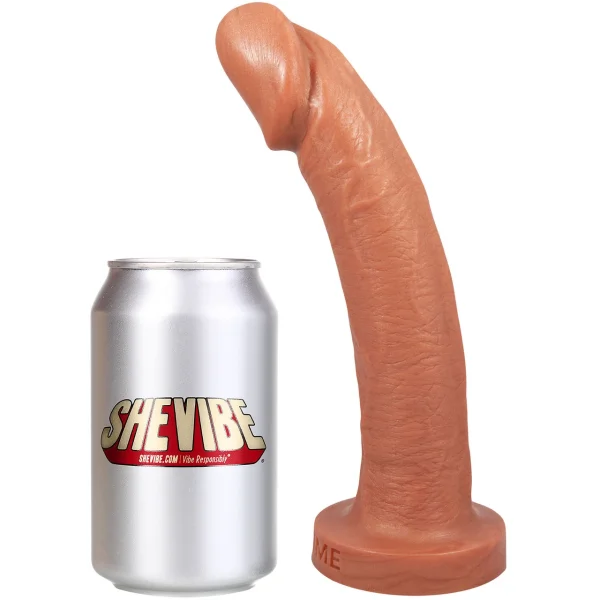 The Aptus 9" Silicone Realistic Dildo By Uberrime - Caramel