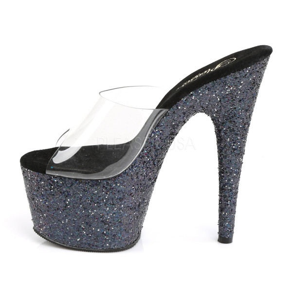 7 inches Heel, 2 3/4 inches PF Slide W/Holo Glitter Bottom — image 7 of 8