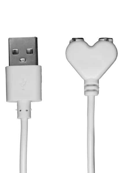 USB Magnetic Charger Cord (iVibe Select - iPlease) - White