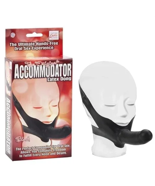 The Original Accomodator Latex Dong - Black