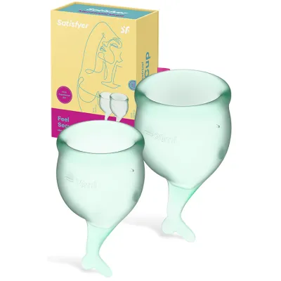 Satisfyer Feel Secure Silicone Menstrual Cups 2 Pce