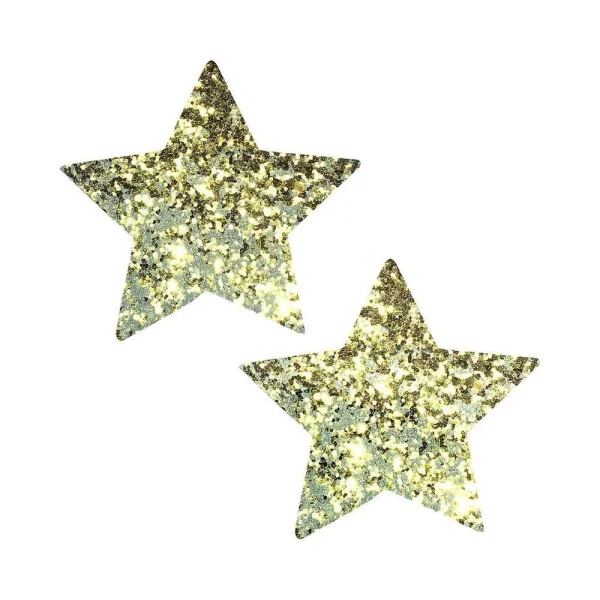 Neva Nude Pasty Star Super Chunky Glitter Gold