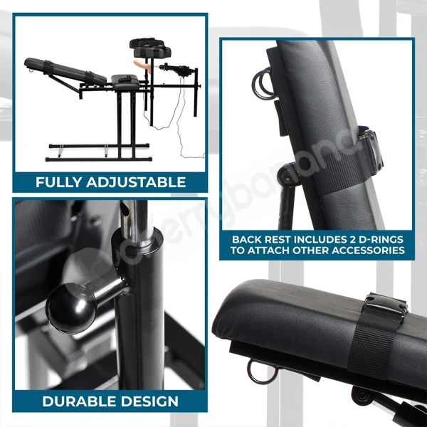 Master Series Ultimate Obedience Chair With Sex Machine