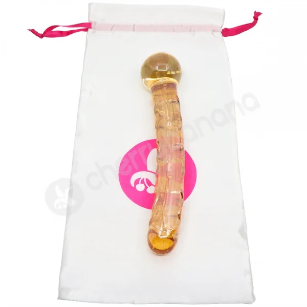 Crystal Pleasures Glass Honey Treat Double Fantasy Dildo