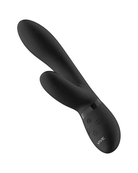 Kyra - Pulse Clitoral Rabbit  - Black - 8 Inch