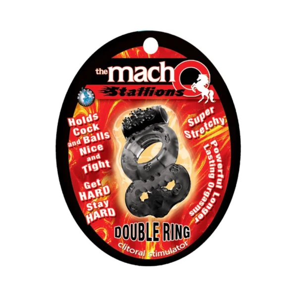 Macho: Vibrating Double Ring (black)
