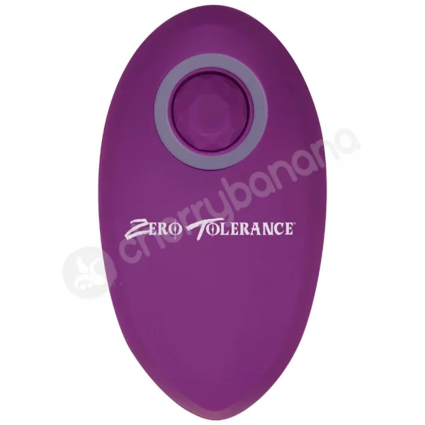 Zero Tolerance Tunnel Teaser Purple Vibrating Anal Plug With Rotating Beads & Remote Control