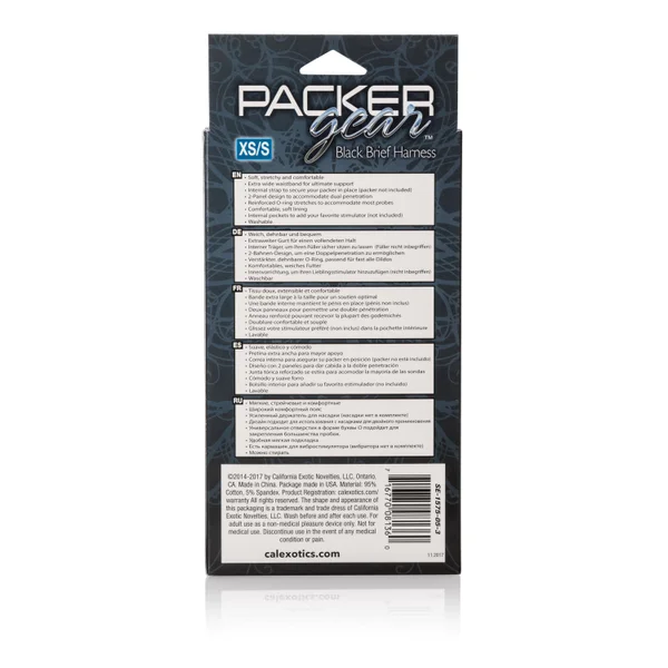 Packer Gear Brief Harness - Extra Small-small - Black — image 10 of 12