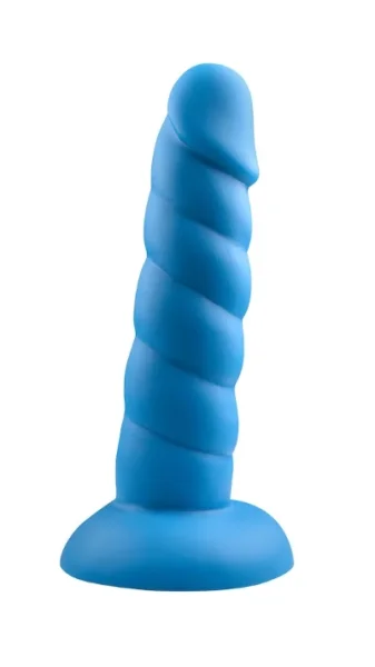 Suga Daddy 5.5" Silicone Suction Cup Dildo By Rock Candy - Blue