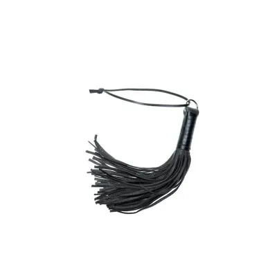 Triple X Leather Whip Black Small