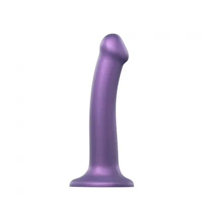 StrapOnMe Mono Density Dildo Metallic Purple Size M Shine