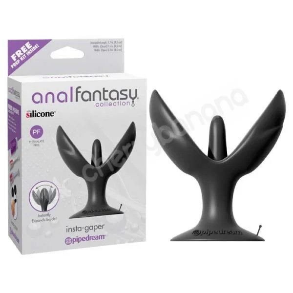 Anal Fantasy Collection Insta-gaper Black Butt Plug