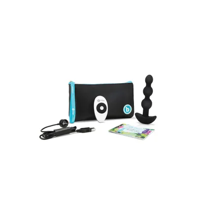 B Vibe Vibrating Silicone 5 4 Anal Beads with Remote