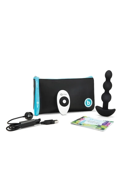 B-Vibe Vibrating Silicone 5.4" Anal Beads with Remote
