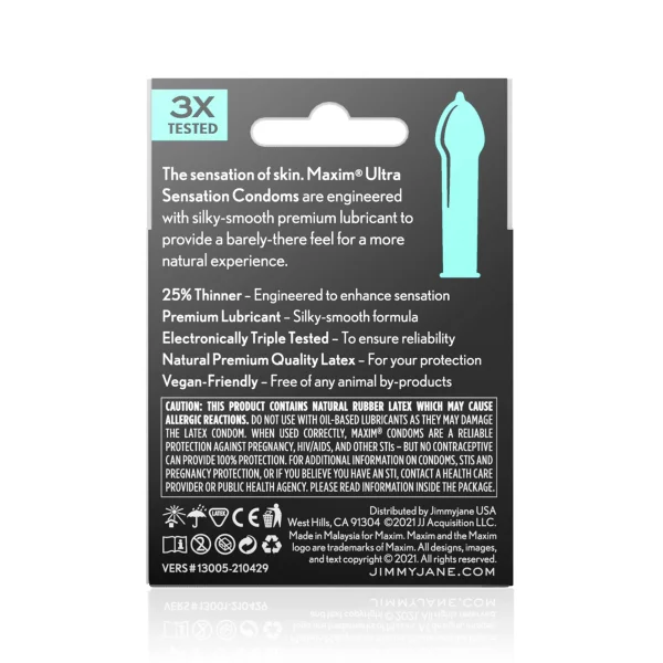 MAXIM Ultra Sensation Condoms - 3PK