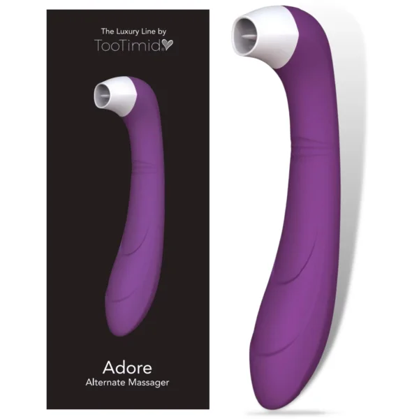 Adore Dual-Ended Vibrator & Clit Licking Tongue Toy