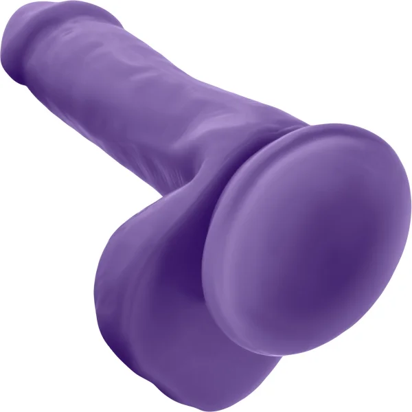Au Naturel Bold Delight 6 Inch Sensa Feel Dual Density Dildo By Blush - Purple