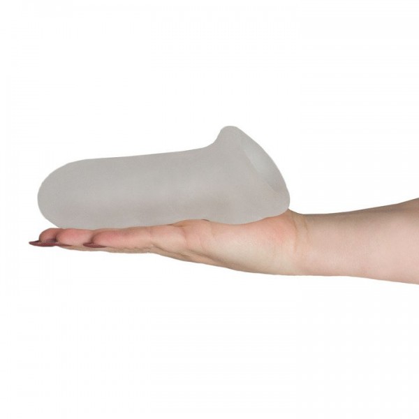 Bondara Ribbed Subtle Cock Extension Sleeve with Ball Strap