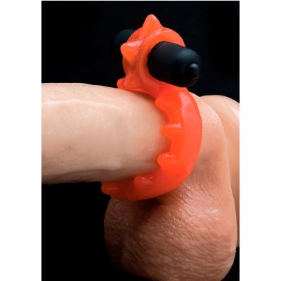 Glo Glo a Go Go Glo Ring Radioactive Orange Silicone Penis Ring