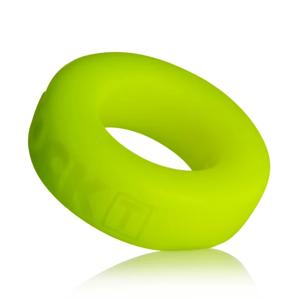 Cock T Small Comfort Cockring by Atomic Jock - Acid Yellow — image 7 of 8