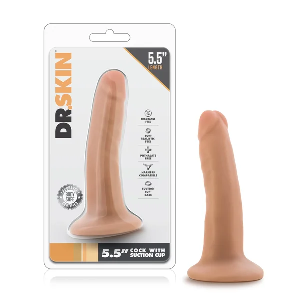 Dr. Skin - 5.5 Inch Cock With Suction Cup - Vanilla — image 9 of 15