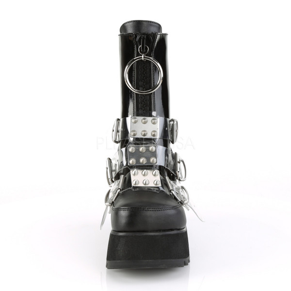 3 1/2 inches PF Mid-Calf Boot w/ 3 Buckle Straps, Front Zip — image 6 of 8