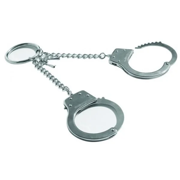 Sex and Mischief Ring Metal Handcuffs