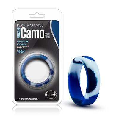 Blush SILICONE CAMO COCK RING