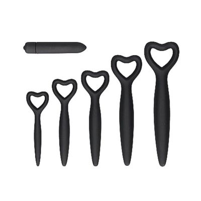 Ouch 6 Piece Silicone Vaginal Dilator And Bullet Vibrator Set