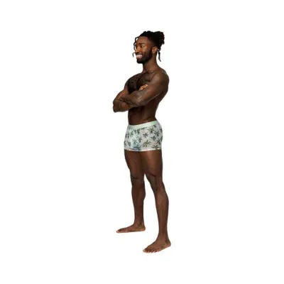Men s Clothing Male Power Sheer Prints Seamless Sheer Short Flamingo S