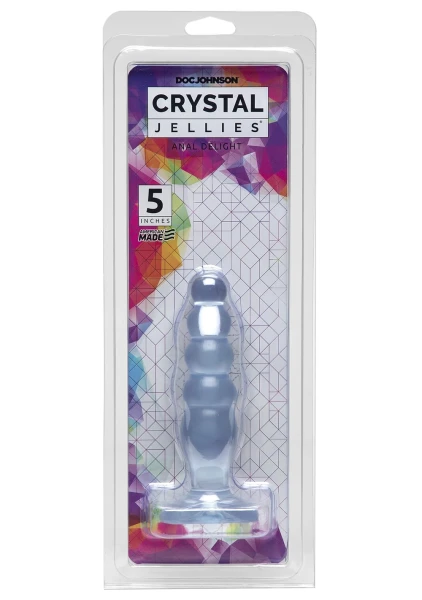 Crystal Jellies 5 inch Anal Delight - Purple