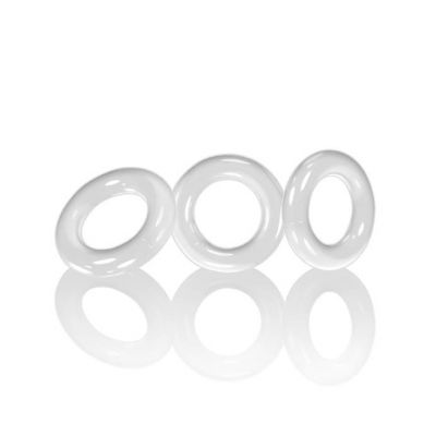 Willy Rings Cockring Pack Set Of 3 White One Size