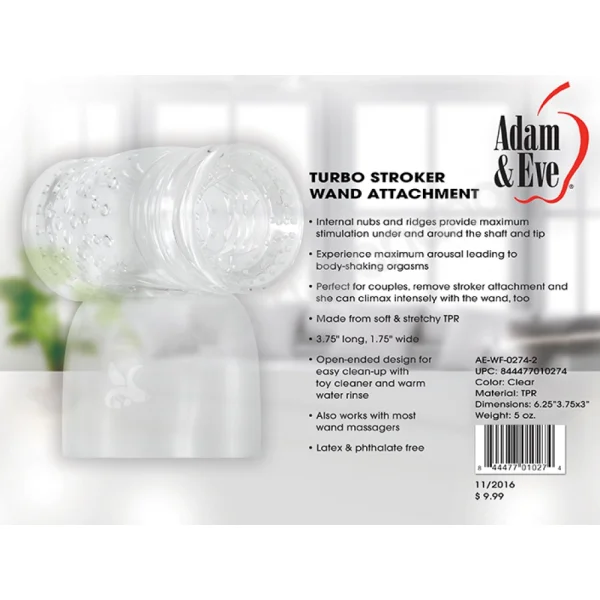 Adam & Eve Turbo Stroker Wand Attachment