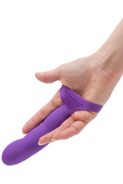 BMS Simple & True Silicone Textured Finger Dong