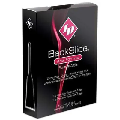 ID Backslide Silicone Lubricant 8ml Long Tube 4pack