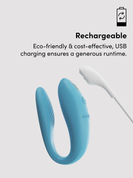 We-Vibe Sync Go App Controlled Rechargeable Clitoral and G-Spot Vibrator