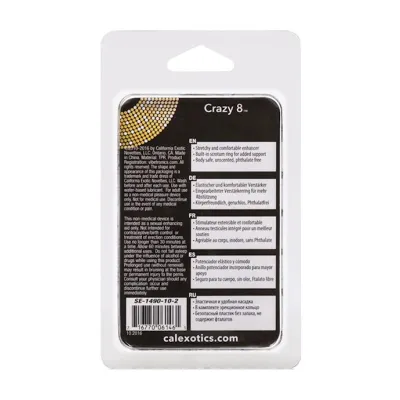 Crazy 8 Cock Ring Black