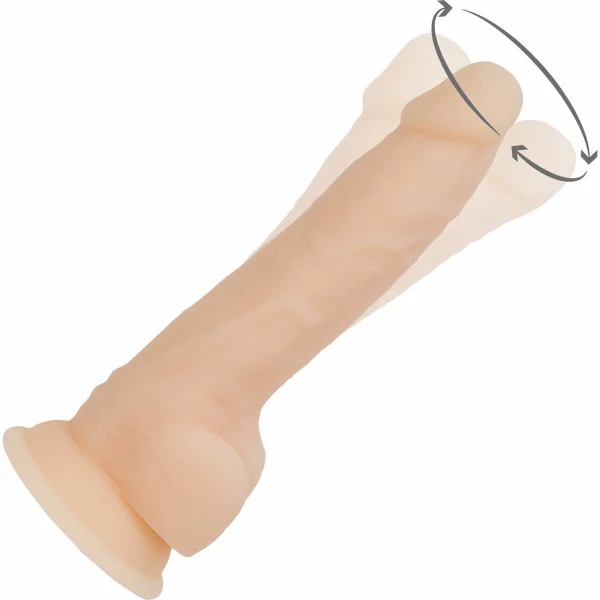 Naked Addiction 7 Inch Rotating and Vibrating Dong