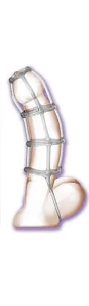 Cock Cage Enhancer 4.5 Inch - Clear