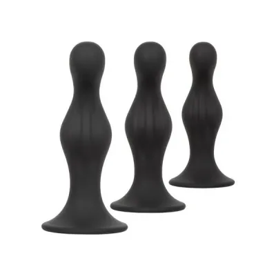 CalExotics Anal Rippled Butt Plug Kit