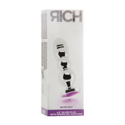 Rich R10 Silver Plug 4 9 Inch Purple Sapphire