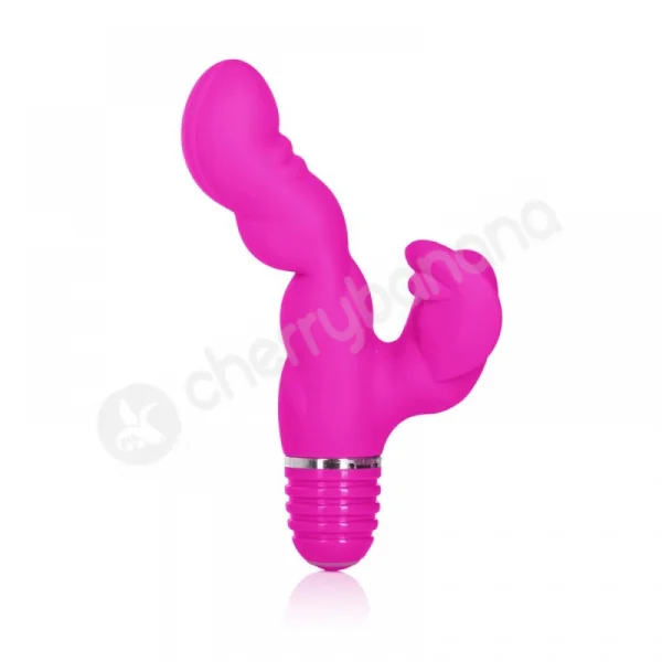 Silicone Bendies Fluttering 'G' Pink Vibrator