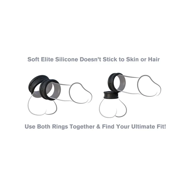 Fantasy C-Ringz Max Width Silicone Rings - Black — image 10 of 10