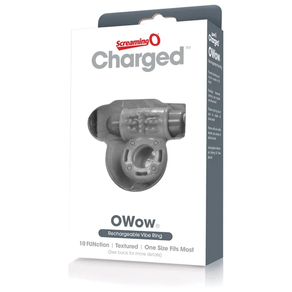 Charged Owow Rechargeable Vibe Ring - Grey — image 13 of 14